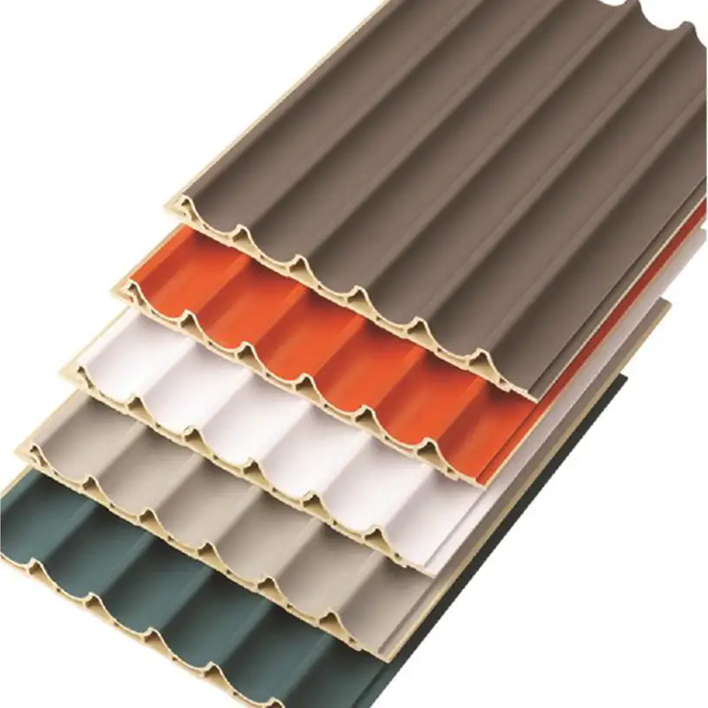 Panloob na WPC Inner Arc Wavy Grain Wall Panel