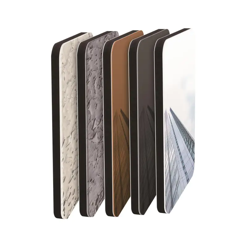 Mirror Surfacce Water Wave Carbon Crystal Panel