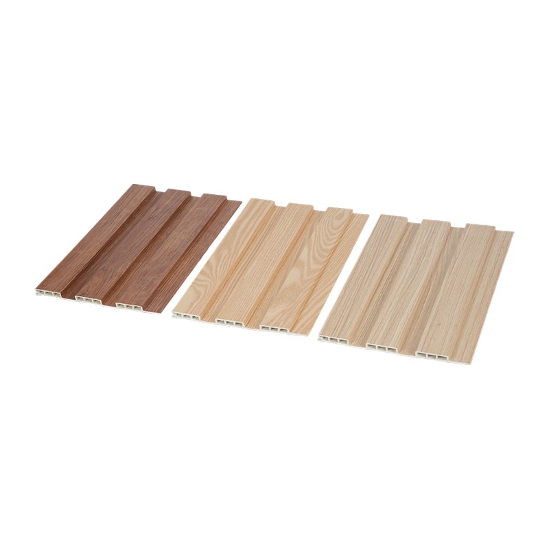 WPC Hollow Wood Grain Fluted Great Wall Panel Para sa TV Background Wall