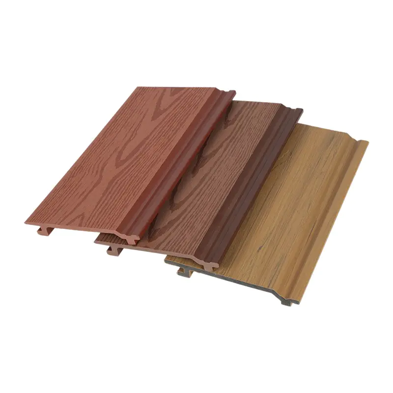 Matibay na Interlock WPC Wall Panel Outdoor Exterior Decorative Cladding